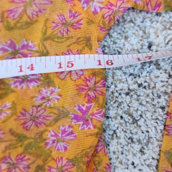 Calvin Klein sheer top Long Sleeve Top Lg - Picture 2 of 4